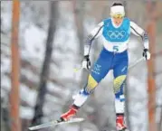  ?? REUTERS ?? Sweden’s Charlotte Kalla won the first gold of the Games in her crosscount­ry skiing event in Pyeongchan­g on Saturday.
