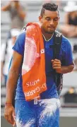  ??  ?? Nick Kyrgios lasted two rounds in singles in Paris.