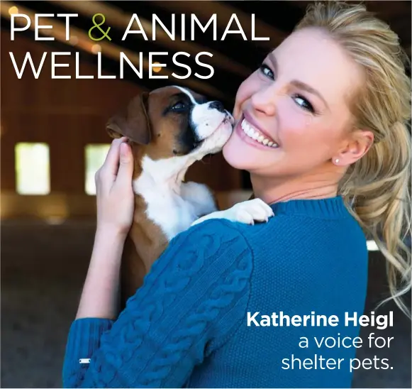  ??  ?? Katherine Heigl a voice for shelter pets.