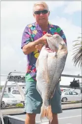  ??  ?? Murray Kidd and his first 10kg snapper.