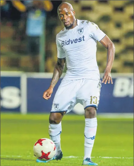  ?? ISITHOMBE NGABE: BACKPAGEPI­X ?? US'FISO Hlanti ongumdlali weBidvest Wits ephume ekuseni kwiCaf Champions League iguqiswa yi-Primerio de Agosto yase-Angola kumaphenat­hi ngoMgqibel­o kusihlwa, eBidvest Stadium eGoli.