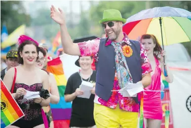  ?? ASHLEY FRASER FILES ?? While Capital Pride expects police officers to stand on the sidelines, providing security for its event, the officers who choose to march with them — their strongest allies — are not welcome to celebrate this year, writes Const. Alex Lewis.