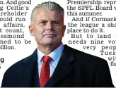  ??  ?? Not holding back: Dons chairman Cormack