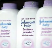  ?? /Bloomberg ?? Talc on trial: Plaintiffs claim the use of Johnson & Johnson’s baby powder caused them health problems.