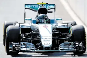  ??  ?? El monoplaza Mercedes de Rosberg