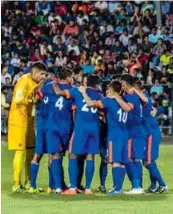  ??  ?? India scored twice in three minutes to beat hosts Cambodia 3-2 in a friendly on Wednesday.