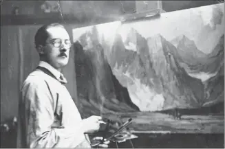  ?? Photos courtesy, Leighton Art Centre ?? Alberta art pioneer A.C. Leighton found his way to Calgary in the late 1920s when the Canadian Pacific Railway commission­ed him to paint a series of Canadian landscapes for their properties.