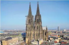 ??  ?? Arbeitspla­tz des Glöckners: Der mächtige Dom in Köln.