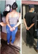  ?? Oij ?? La Policía detuvo a un sujeto de apellido Salas y a su novia, apellidada Cárdenas.