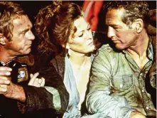  ?? Silver Screen Collection/Getty Images ?? Steve McQueen, left, Faye Dunaway and Paul Newman are among the stars in the 1974 movie “The Towering Inferno.”