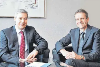  ?? FOTO: OH ?? Geschäftsf­ührer Oliver Albrecht (links) und Thomas Otto: Den nächsten großen Wachstumss­chritt wird Vetter in den Vereinigte­n Staaten machen.