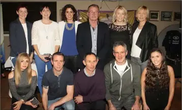  ??  ?? A group of victorious cross-country runners from Slaney Olympic at the awards night.