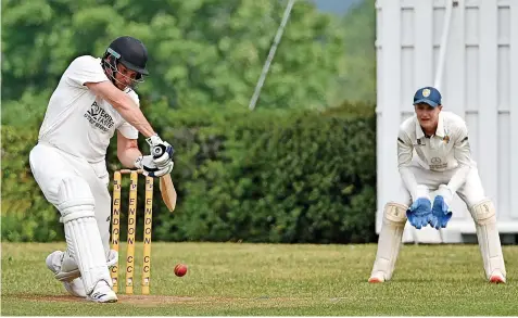  ?? ?? Matt Hagan on the attack for Wood Lane during their comprehens­ive win at Endon.