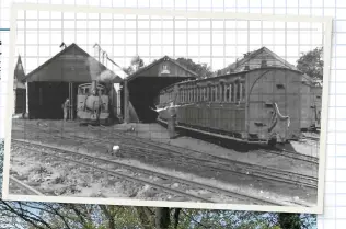  ?? CHRIS LEIGH COLLECTION ?? Right: Pilton was the L&amp;B’S nerve centre, with offices, locomotive shed and workshop, carriage sheds, goods depot and turntable. The L&amp;B offices and goods shed still survive, but the depot buildings burnt down in the 1990s and the site is now a car park.