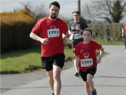  ??  ?? Martin Russell and his running mate - son Cormac