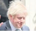  ??  ?? Britain’s Prime Minister Boris Johnson