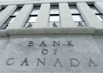  ?? THE CANADIAN PRESS FILES ?? The Bank of Canada is seen in Ottawa in September 2017.