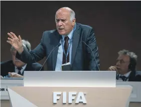  ?? AFP ?? Jibril Rajoub has been banned for 12 months from attending football matches in Palestine