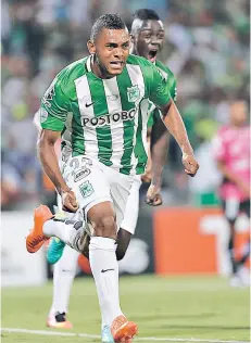  ?? FOTO: AP ?? Miguel Borja celebra el gol del título.