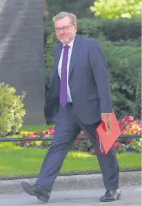  ??  ?? Explanatio­n required Secretary of State for Scotland David Mundell arriving at Downing Street