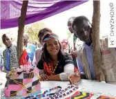  ??  ?? nomzamo Mbatha with the Un Refugee Agency in south sudan.