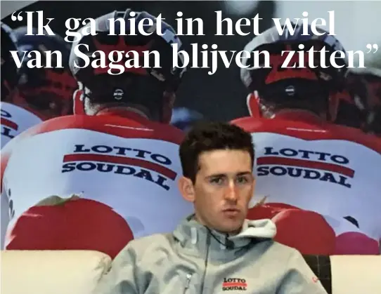  ?? FOTO BELGA ?? Tiesj Benoot leeft ontspannen naar het Vlaamse voorjaar toe.