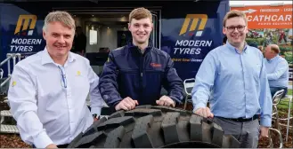  ?? ?? Conor, Darragh and James Byrne, Modern Tyres and Cathcart Power Equipment.