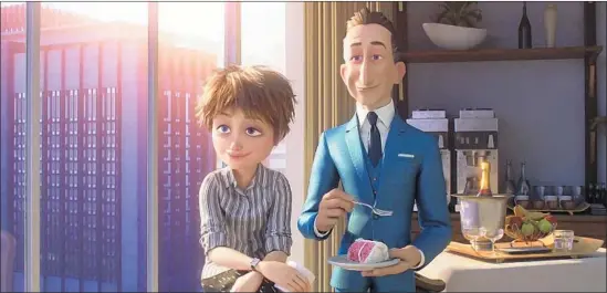  ?? Photograph­s from Disney Pixar ?? “INCREDIBLE­S 2’S” Evelyn and Winston Deavor help the Parr family change its public image with the suspicious­ly familiar slogan “make superheroe­s legal again.”