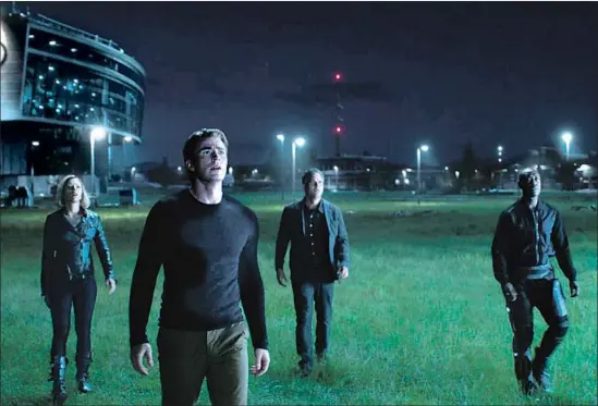  ?? Photog r aphs f rom Fil m Frame / Mar vel Studios ?? BLACK WIDOW ( Scarlett Johansson, from left), Captain America ( Chris Evans), Hulk ( Mark Ruffalo) and War Machine ( Don Cheadle) in “Avengers: Endgame.”