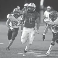  ?? SHANE FLANIGAN/THISWEEK ?? Harvest Prep’s Jalen Jennings ran for 189 yards and two touchdowns on 31 carries in a 20-17 win over Wheelersbu­rg.