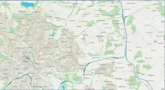  ??  ?? Another version of the map designed for people with blue-yellow colour vision deficiency ORDNANCE SURVEY