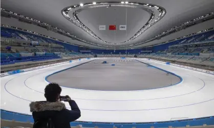  ?? Photograph: Roman Pilipey/EPA ?? The speed skating venue for the 2022 Beijing Winter Olympics, which are due to start in February.