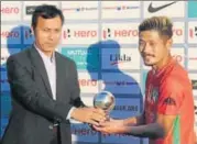  ?? AIFF ?? NEROCA striker Subash Singh was Manofthema­tch.