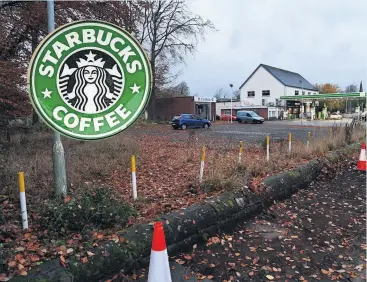  ?? ?? Proposal The site on Bothwell Road, Uddingston, where a new Starbucks could be built