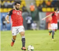  ?? File ?? Egyptian Football Associatio­n says Mohamed Salah would be out for ‘not more’ than three weeks.