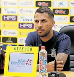  ?? ?? Jonathan Viera, esta semana en rueda de prensa.