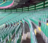  ??  ?? In ScoziaLo stadio del Celtic è già attrezzato con 3 mila seggiolini richiudibi­li e con l’area posti in piedi (Celtic Fc)