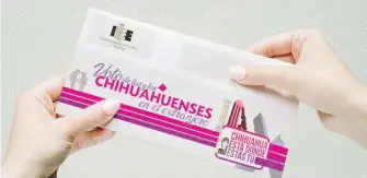  ?? CORTESÍA: IEECHIHUAH­UA.ORG.MX ?? Por primera vez podrán votar chihuahuen­ses en el extranjero.