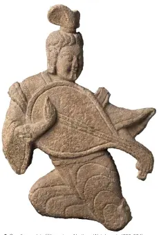  ??  ?? 5. Gandharva, late fifth century, Northern Wei dynasty (386–534), China, sandstone, ht 43.5cm. Musée Cernuschi, Paris