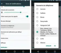  ??  ?? Votre sonnerie s’affichera avec les autres sonneries Android par défaut en portant le nom attribué au fichier.