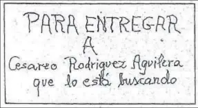  ?? LA VANGUARDIA ?? Esta es la nota que había en el maletín que contenía el sumario