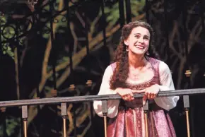  ?? APT ?? Melisa Pereyra, seen here as Juliet in 2017, began acting in Shakespear­e plays in high school, before she fully understood the language.