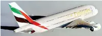  ??  ?? Emirates will be the first airline to offer regular scheduled A380 services to and from Christchur­ch