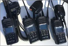  ?? PETE BANNAN — MEDIANEWS GROUP ?? Delaware County unveiled new mobile radios for every police officer in the county. The $3.5million project includes over 2,500Kenwood radios, with more than 1,200radios going to every full- and part-time police officer in the county.