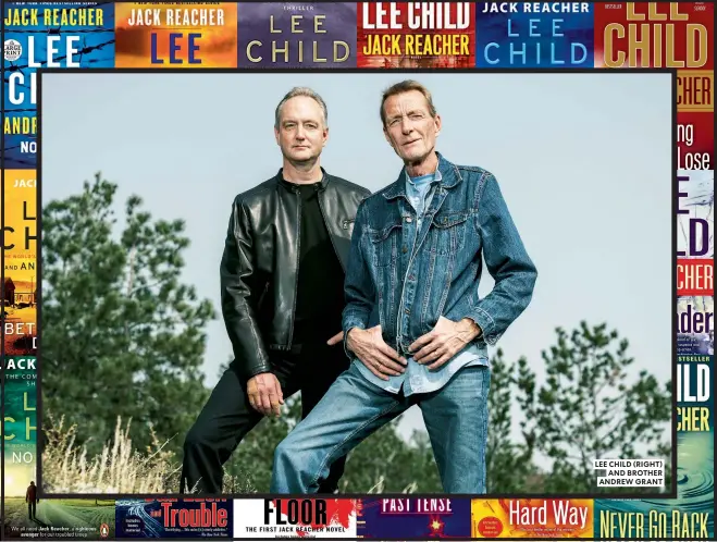  ?? ?? LEE CHILD (RIGHT) AND BROTHER ANDREW GRANT