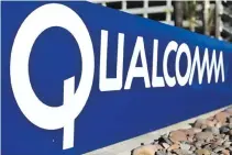  ??  ?? A SIGN on the Qualcomm campus is seen, as chipmaker Broadcom Ltd announced an unsolicite­d bid to buy peer Qualcomm, Inc for $103 billion, in San Diego, California, US Nov. 6.