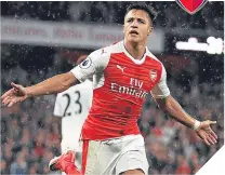  ??  ?? Alexis Sanchez is key for the Gunners.