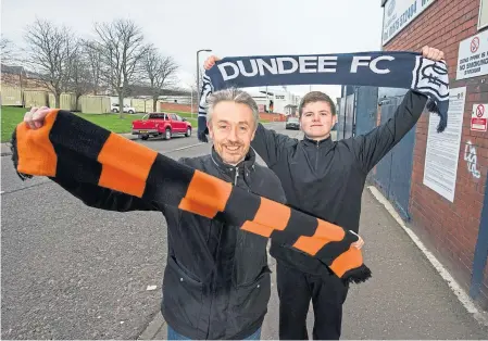  ??  ?? Derek Brough and Owen McCartney are feeling the benefits of their respective football community trusts.