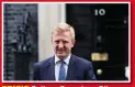  ??  ?? CRISIS Culture Secretary Oliver Dowden leaving Downing Street
