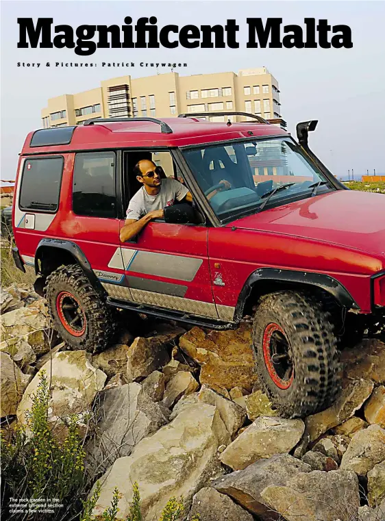  ??  ?? The rock garden in the extreme off-road section claims a few victims